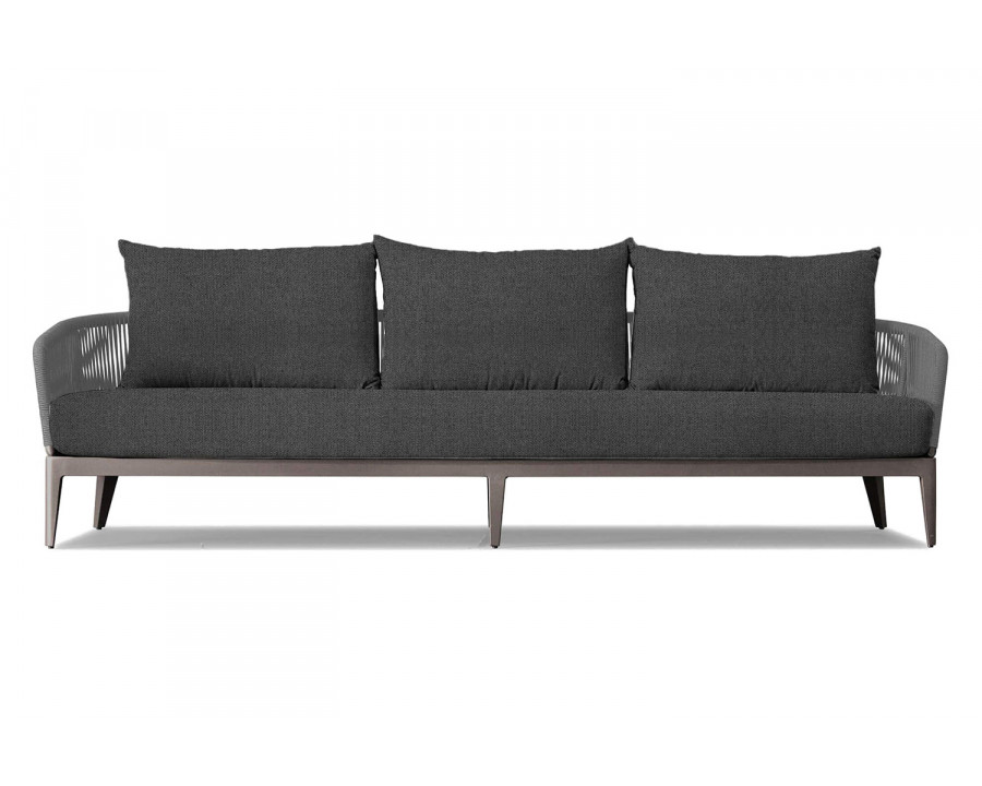 Harbour Hamilton 3 Seat Sofa - Aluminum Taupe, Siesta Slate