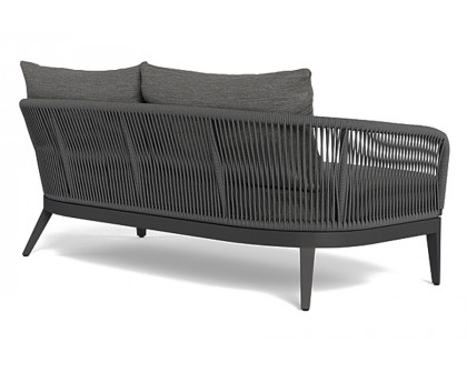 Harbour Hamilton 2 Seat Sofa - Aluminum Asteroid, Lisos Grafito