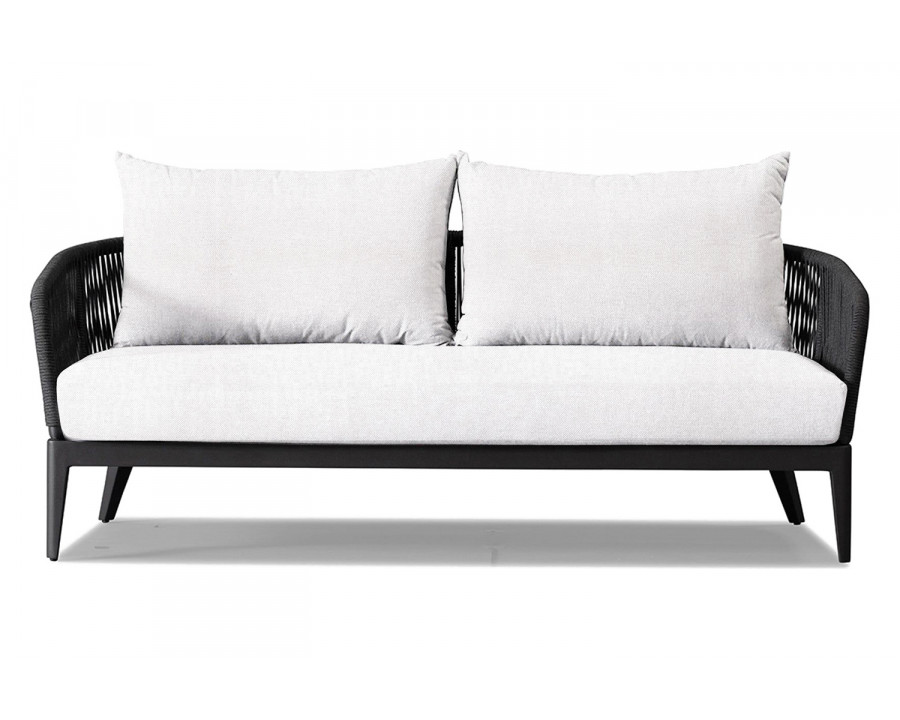 Harbour Hamilton 2 Seat Sofa - Aluminum Asteroid, Panama Blanco