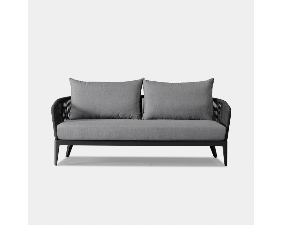 Harbour Hamilton 2 Seat Sofa - Aluminum Asteroid, Siesta Indigo, Rope Dark Gray