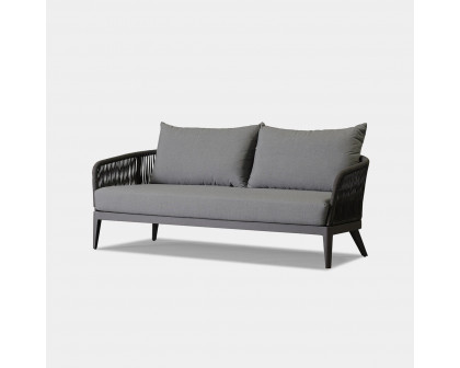 Harbour Hamilton 2 Seat Sofa - Aluminum Asteroid, Siesta Indigo, Rope Dark Gray