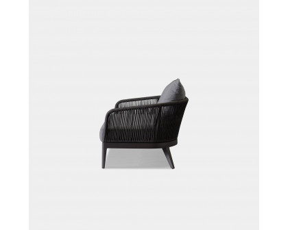 Harbour Hamilton 2 Seat Sofa - Aluminum Asteroid, Siesta Indigo, Rope Dark Gray