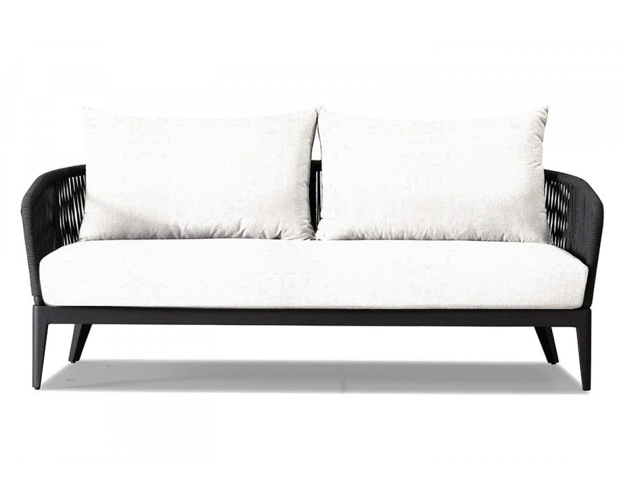 Harbour Hamilton 2 Seat Sofa - Aluminum Asteroid, Siesta Ivory