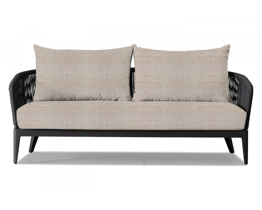 Harbour Hamilton 2 Seat Sofa - Aluminum Asteroid, Siesta Taupe