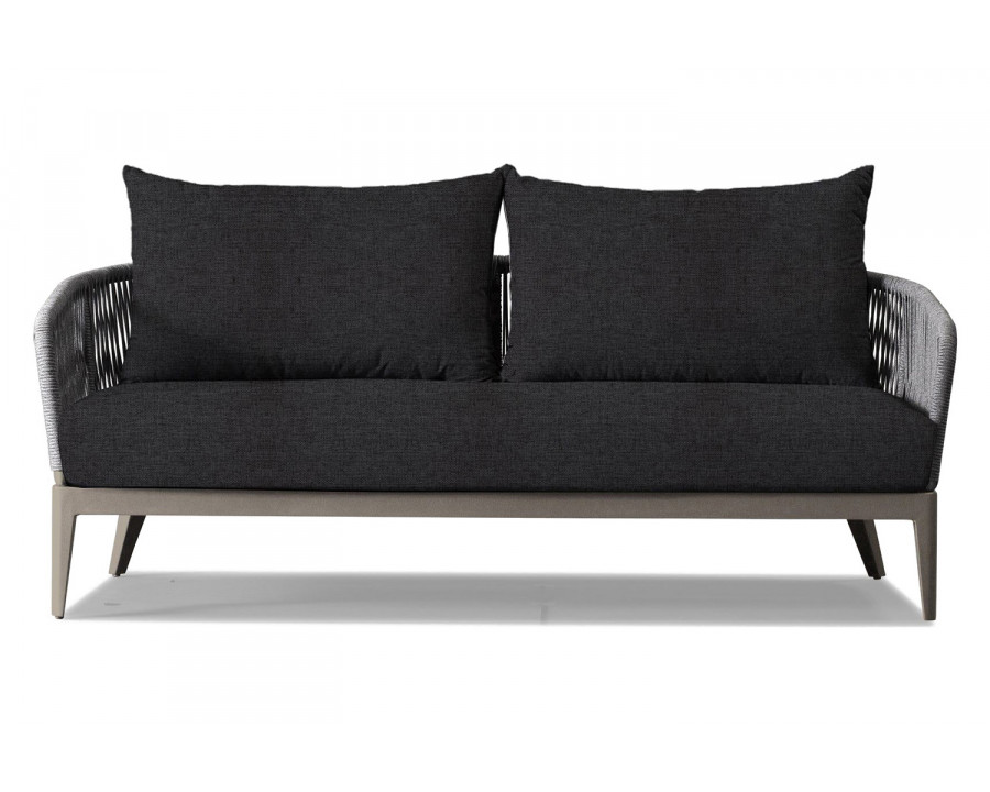 Harbour Hamilton 2 Seat Sofa - Aluminum Taupe, Copacabana Midnight