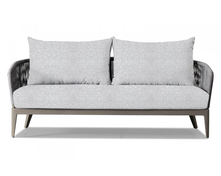 Harbour Hamilton 2 Seat Sofa - Aluminum Taupe, Copacabana Sand