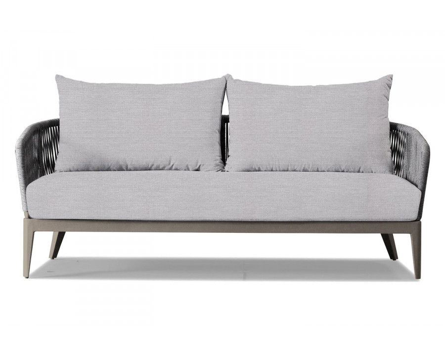 Harbour Hamilton 2 Seat Sofa - Aluminum Taupe, Panama Cloud