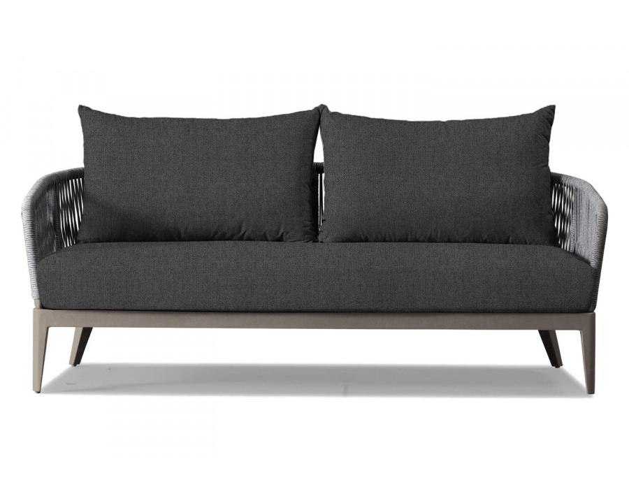 Harbour Hamilton 2 Seat Sofa - Aluminum Taupe, Siesta Slate