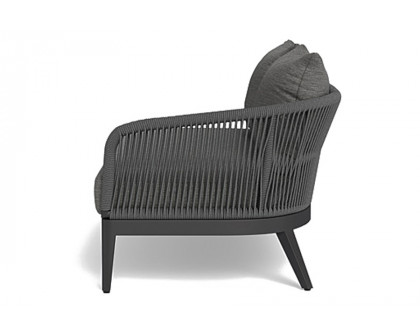 Harbour Hamilton 2 Seat 1 Arm Right - Aluminum Asteroid, Riviera Slate