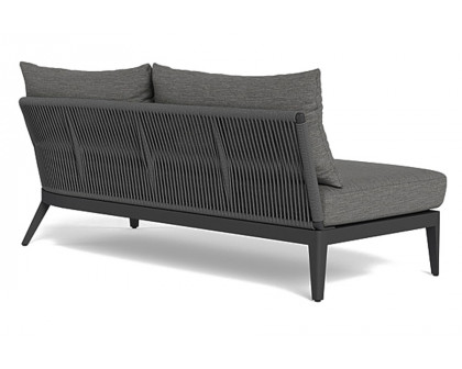 Harbour Hamilton 2 Seat 1 Arm Right - Aluminum Taupe, Copacabana Midnight