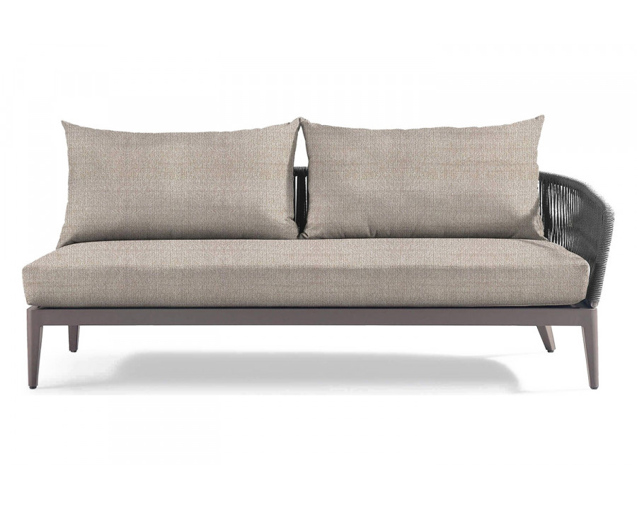 Harbour Hamilton 2 Seat 1 Arm Right - Aluminum Taupe, Siesta Taupe