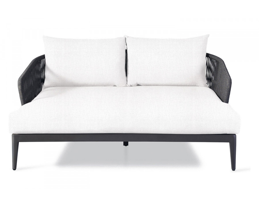 Harbour Hamilton Daybed - Aluminum Asteroid, Panama Blanco