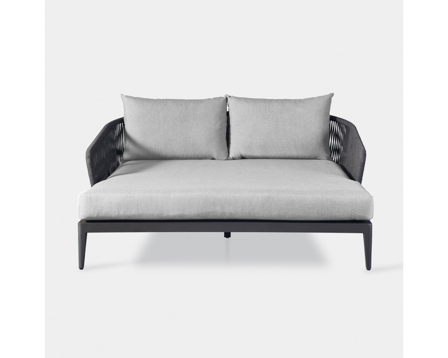 Harbour Hamilton Daybed - Aluminum Asteroid, Siesta Indigo, Rope Dark Gray