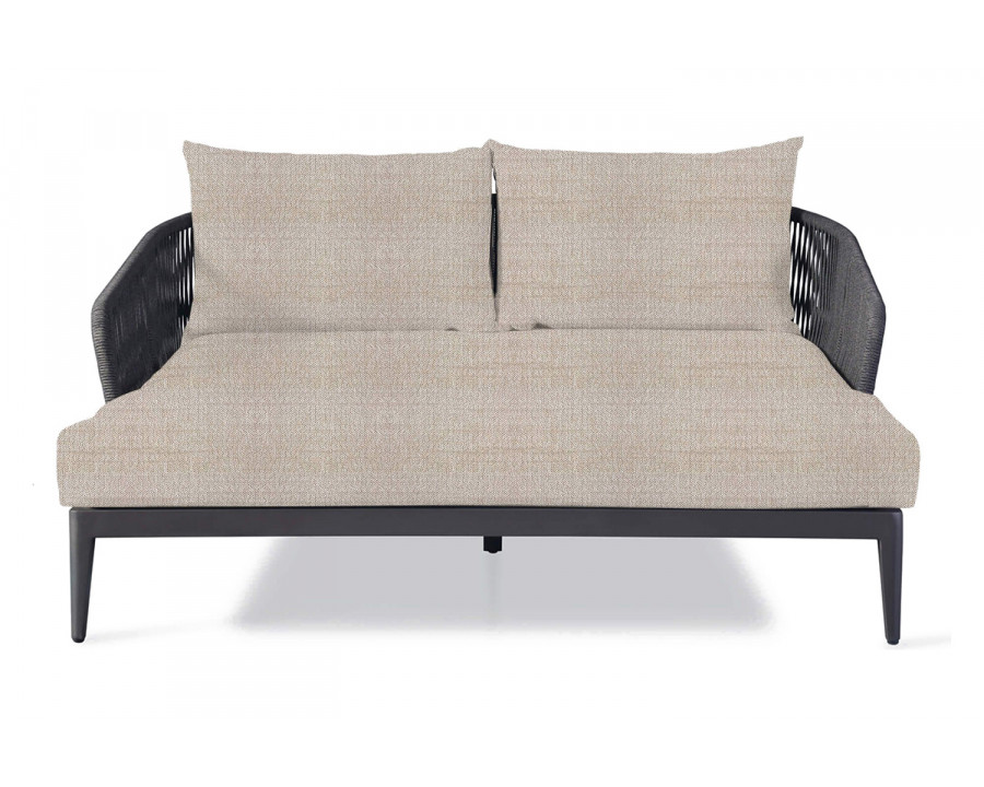 Harbour Hamilton Daybed - Aluminum Asteroid, Siesta Taupe