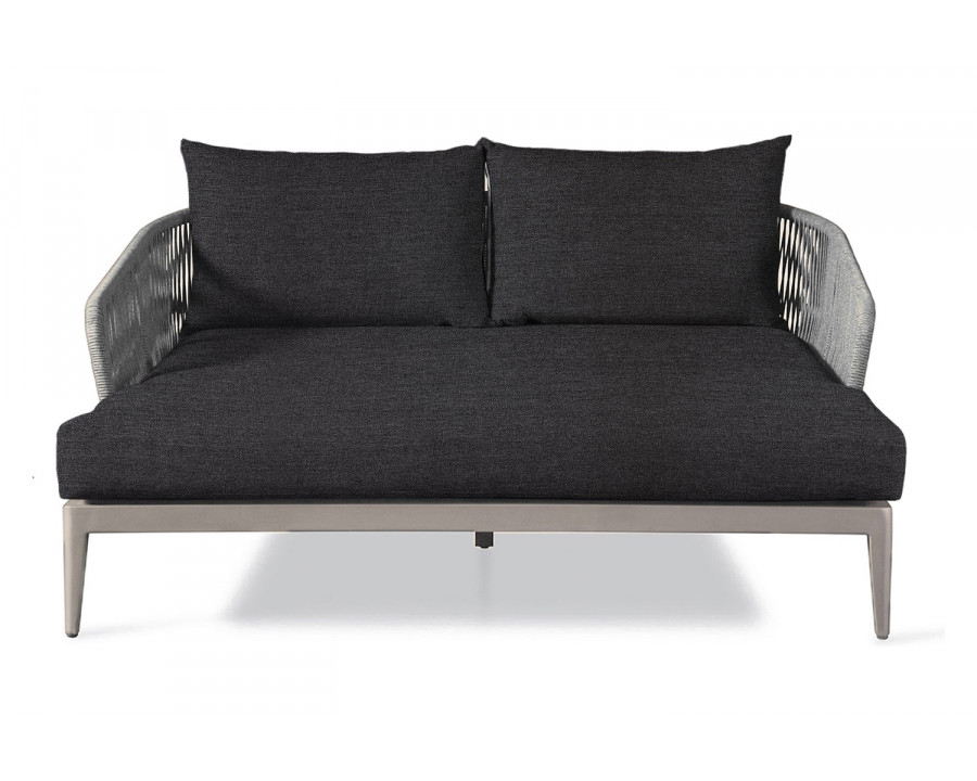 Harbour Hamilton Daybed - Aluminum Taupe, Lisos Grafito