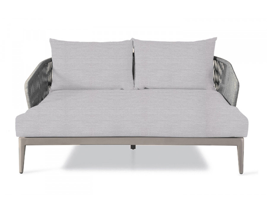 Harbour Hamilton Daybed - Aluminum Taupe, Panama Cloud