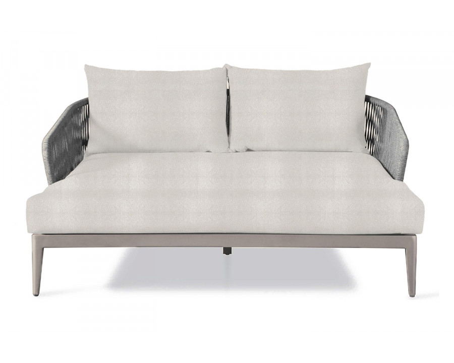 Harbour Hamilton Daybed - Aluminum Taupe, Riviera Ivory