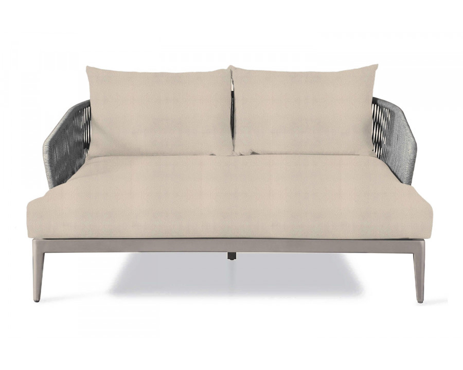 Harbour Hamilton Daybed - Aluminum Taupe, Riviera Sand