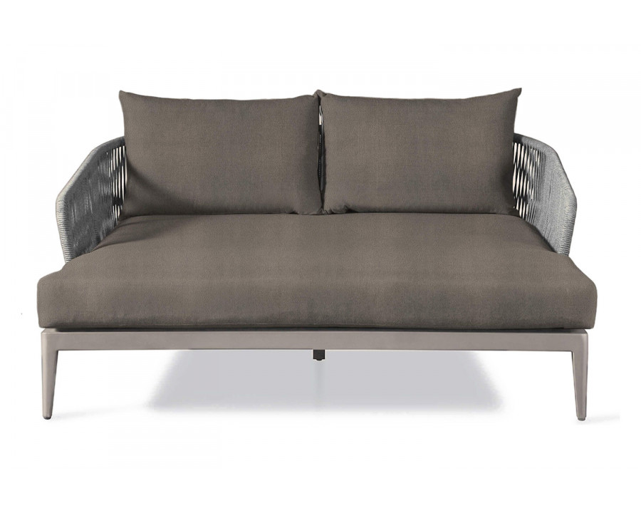 Harbour Hamilton Daybed - Aluminum Taupe, Riviera Stone