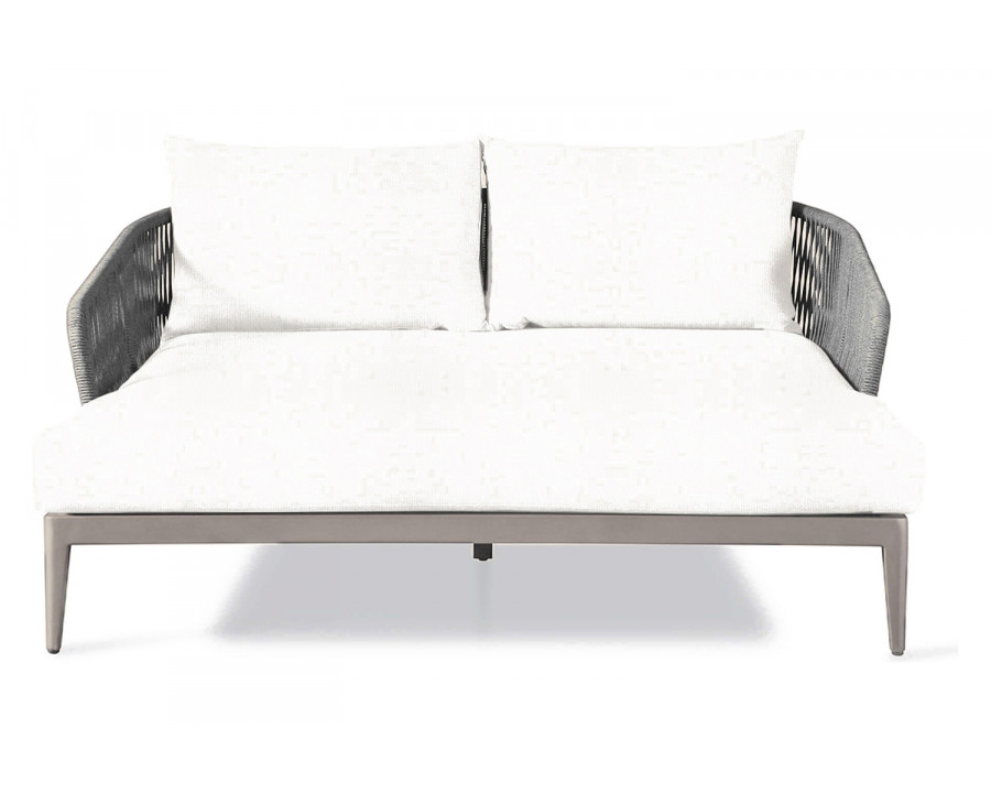 Harbour Hamilton Daybed - Aluminum Taupe, Siesta Ivory