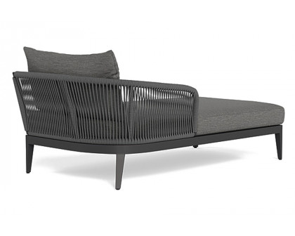 Harbour Hamilton Chaise Left - Aluminum Asteroid, Lisos Grafito