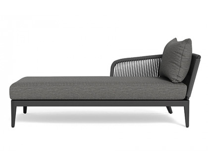 Harbour Hamilton Chaise Left - Aluminum Asteroid, Lisos Grafito