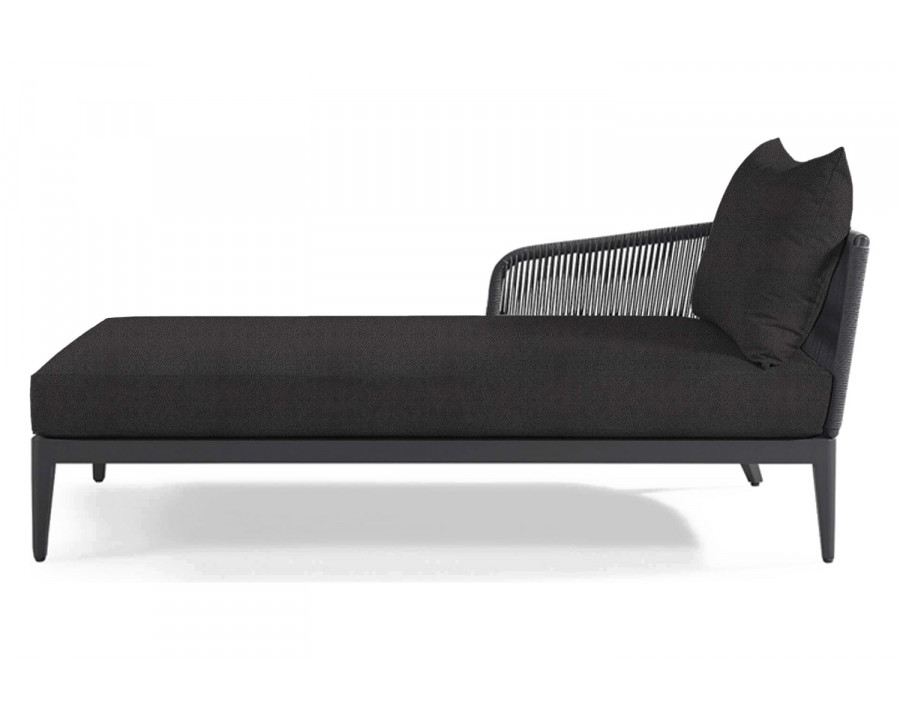 Harbour Hamilton Chaise Left - Aluminum Asteroid, Riviera Slate