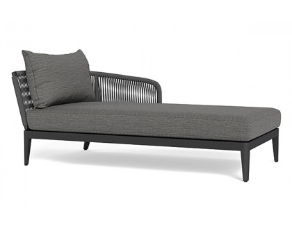 Harbour Hamilton Chaise Right - Aluminum Asteroid, Lisos Grafito