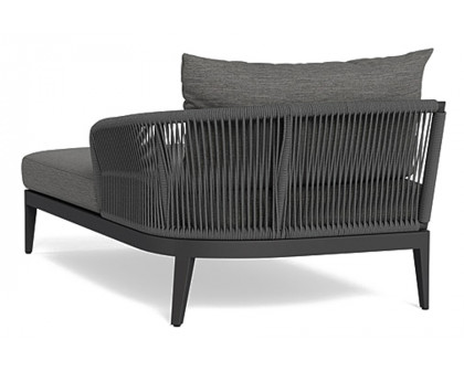 Harbour Hamilton Chaise Right - Aluminum Asteroid, Lisos Grafito