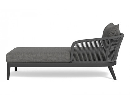 Harbour Hamilton Chaise Right - Aluminum Asteroid, Lisos Grafito