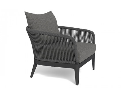 Harbour Hamilton Lounge Chair - Aluminum Asteroid, Lisos Grafito