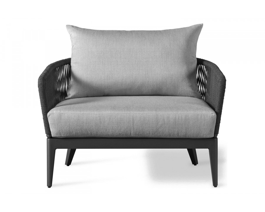 Harbour Hamilton Lounge Chair - Aluminum Asteroid, Cast Slate