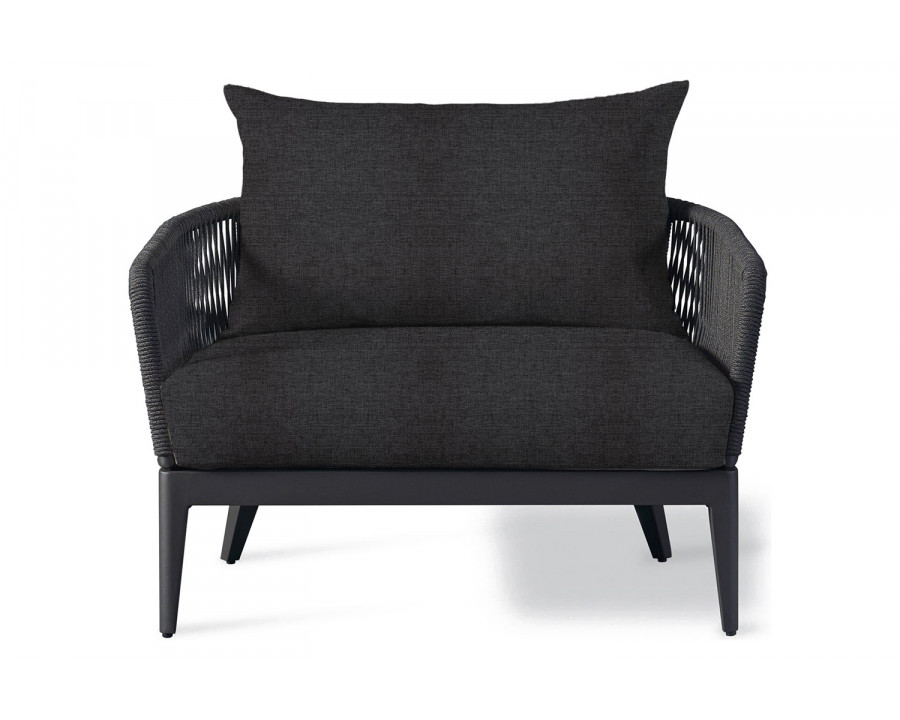 Harbour Hamilton Lounge Chair - Aluminum Asteroid, Copacabana Midnight