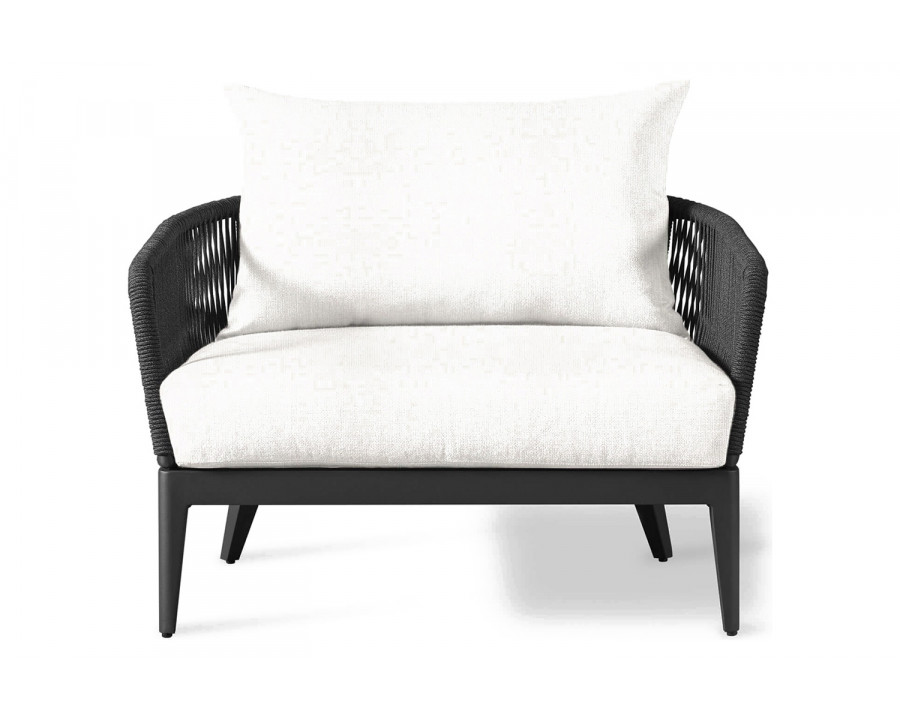 Harbour Hamilton Lounge Chair - Aluminum Asteroid, Siesta Ivory