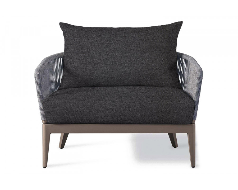 Harbour Hamilton Lounge Chair - Aluminum Taupe, Lisos Grafito