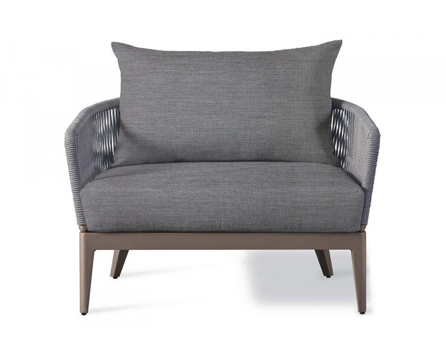 Harbour Hamilton Lounge Chair - Aluminum Taupe, Lisos Piedra