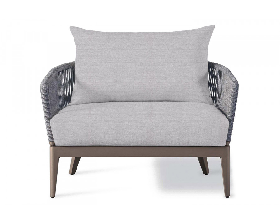 Harbour Hamilton Lounge Chair - Aluminum Taupe, Panama Cloud