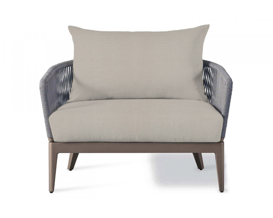 Harbour Hamilton Lounge Chair - Aluminum Taupe, Panama Marble