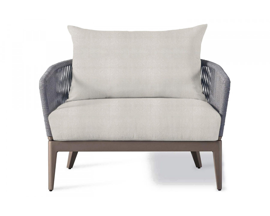 Harbour Hamilton Lounge Chair - Aluminum Taupe, Riviera Ivory