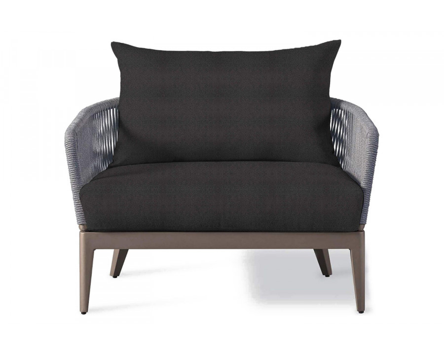 Harbour Hamilton Lounge Chair - Aluminum Taupe, Riviera Slate