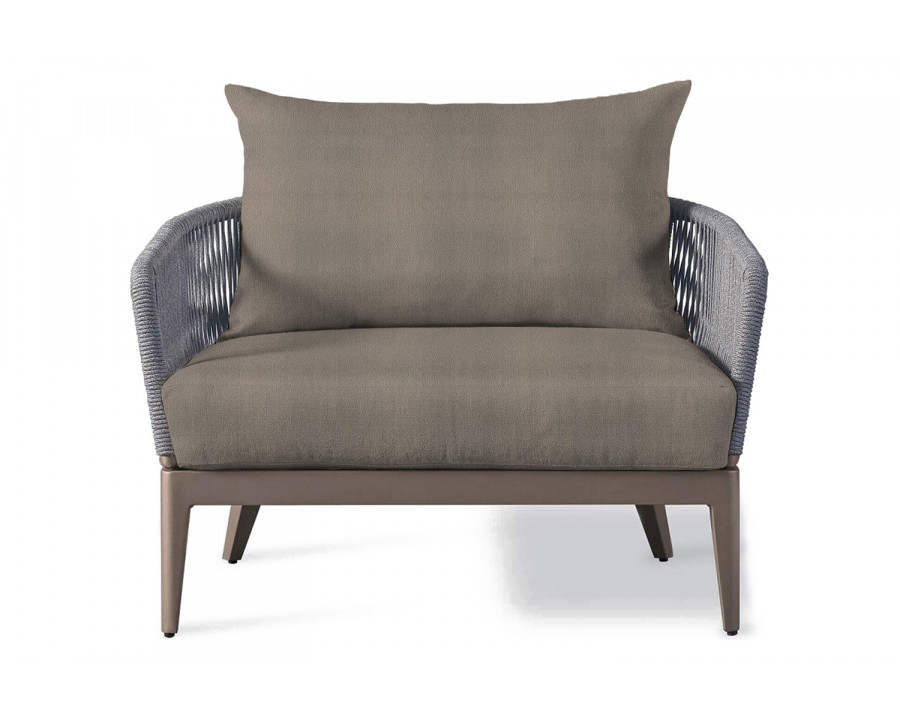 Harbour Hamilton Lounge Chair - Aluminum Taupe, Riviera Stone