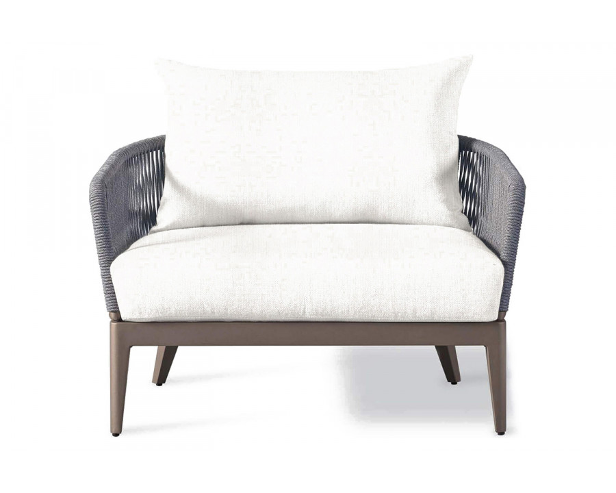 Harbour Hamilton Lounge Chair - Aluminum Taupe, Siesta Ivory