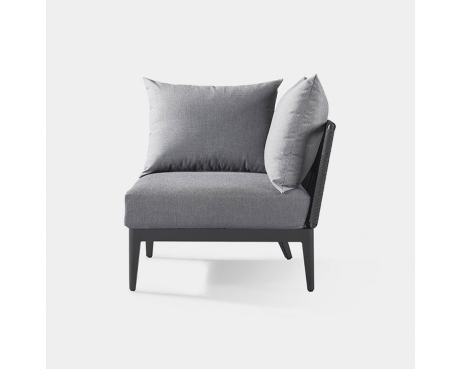 Harbour Hamilton Corner - Aluminum Asteroid, Siesta Indigo, Rope Dark Gray