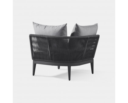 Harbour Hamilton Corner - Aluminum Asteroid, Siesta Indigo, Rope Dark Gray