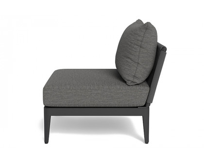 Harbour Hamilton Armless Single - Aluminum Asteroid, Siesta Slate