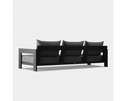 Harbour Hampton 3 Seat Sofa - Aluminum Asteroid, Lisos Grafito, Batyline Silver