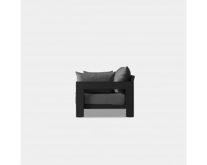 Harbour Hampton 3 Seat Sofa - Aluminum Asteroid, Copacabana Midnight, Batyline Silver