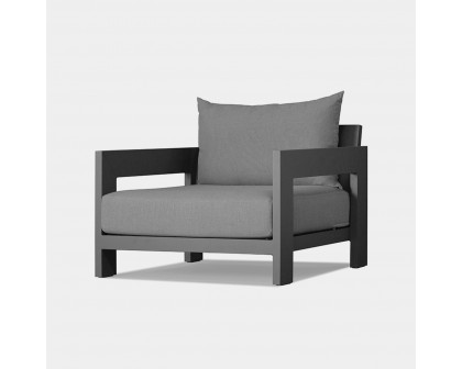 Harbour Hampton Lounge Chair - Aluminum Asteroid, Copacabana Midnight, Batyline Silver