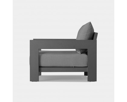 Harbour Hampton Lounge Chair - Aluminum Asteroid, Copacabana Midnight, Batyline Silver