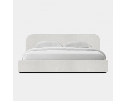 Harbour Harlowe Queen Bed - Boucle Ivory